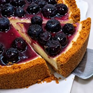 Cheese cake slices Blueberry